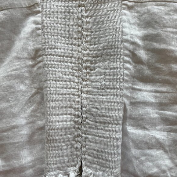 Quince 100% European Linen Fitted Tank in White Size Small - Picture 8 of 12